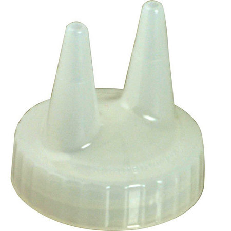 TRAEX Ketchup Lid -  Double Tip, Clear 2200131415P